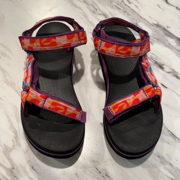 Teva Women's Midform Universal Sandal Hummingbird Gloxinia Hook Loop Size 9 - Picture 1 of 8